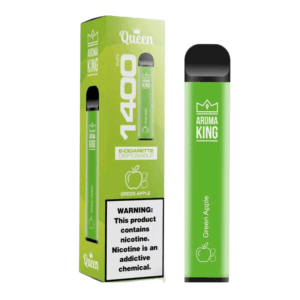 Buy Green Apple Aroma King - Queen 1400Puffs Disposable Device