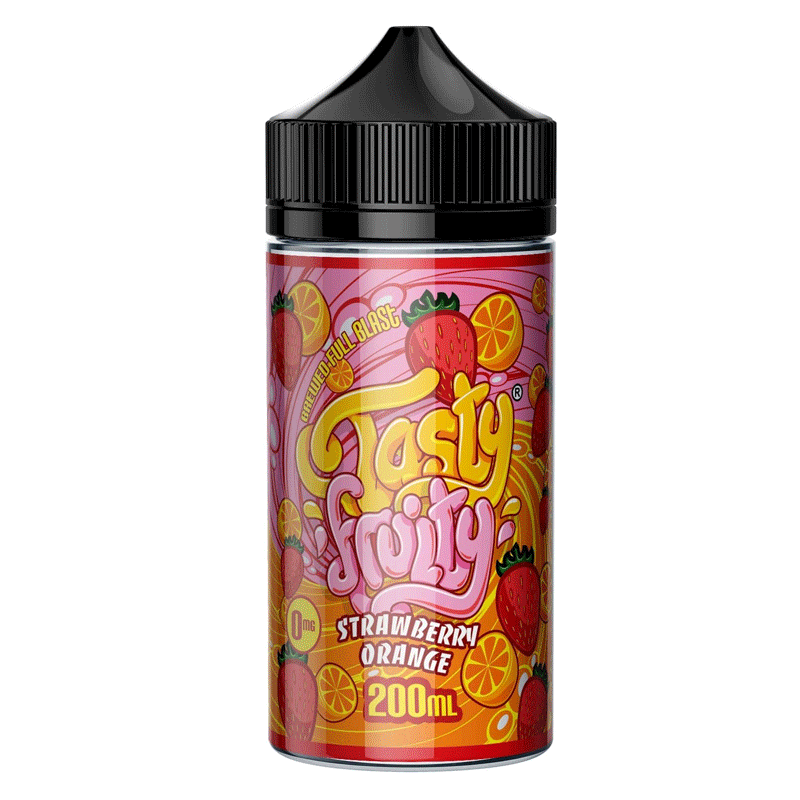 Strawberry Orange Shortfill E-Liquid by Tasty Fruity 200ml