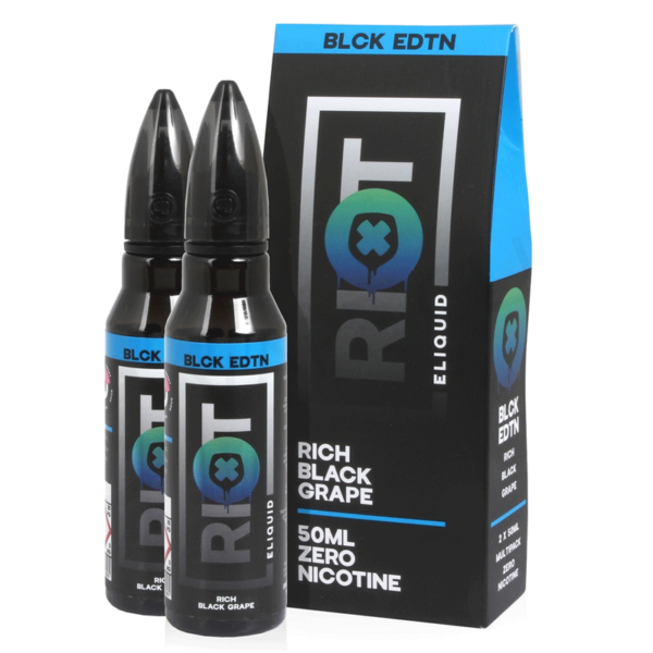 Riot Squad Black Edition Rich Black Grape E Liquid Shortfill 50ml