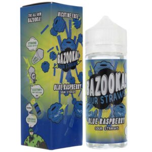 Bazooka Sour Straws Blue Raspberry Shortfill E-Liquid 100ml