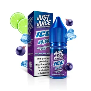 Blackcurrant & Lime E Liquid by Just Juice ICE 50/50 10ml