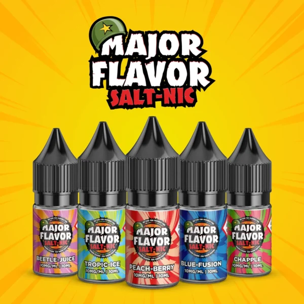 Major Flavor Salts E-Liquid Nic Salt 10ml (Pack of 10)