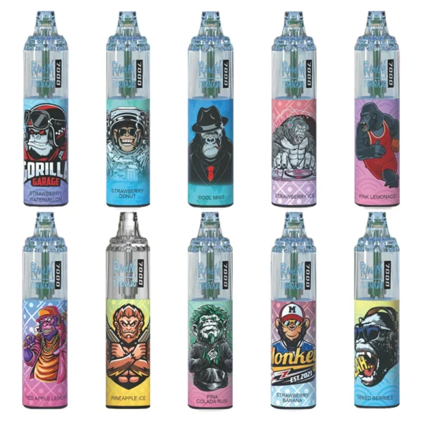 R And M Tornado 7000 10 x Disposable Vape Multipack (Pack of 10)