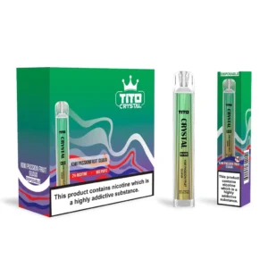 Kiwi Passion Fruit Guava Tito Crystal Bar 600 Puffs Disposable Vape Device (Pack of 10)