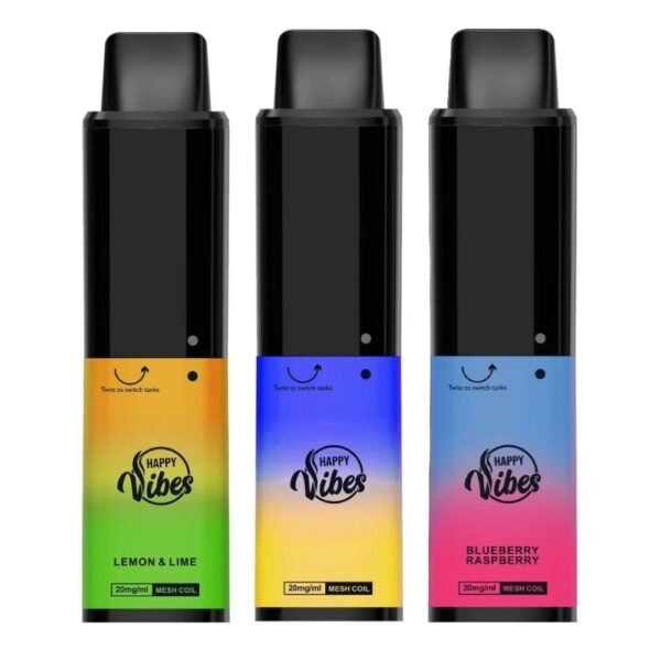 Happy Vibes Twist 2400 Disposable Vape Pod Device 20mg (Box of 10)