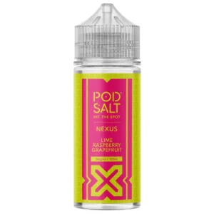Pod Salt Nexus Lime Raspberry Grapefruit Short Fill E-liquid 100ml