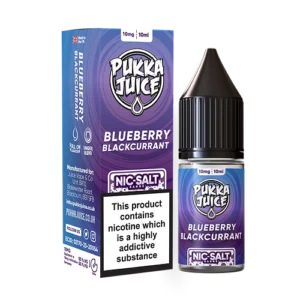 Pukka Juice Blueberry Blackcurrant Nic Salt E liquid 10x10ml