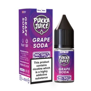 Pukka Juice Grape Soda Nic Salt E liquid 10x10ml