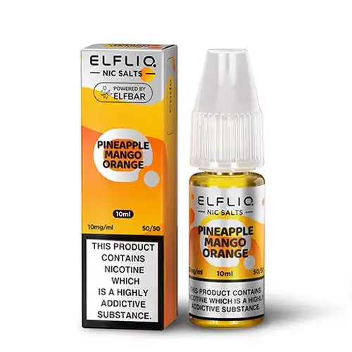 ELFBAR ElfLiq Pineapple Mango Orange Nic Salt E-Liquid 10x10ml